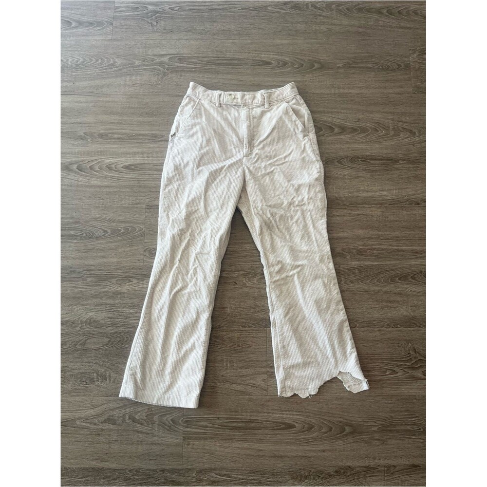 Levi’s Premium Math Club Flare Corduroy Pants Womens Size 29 Cream Y2K Boho